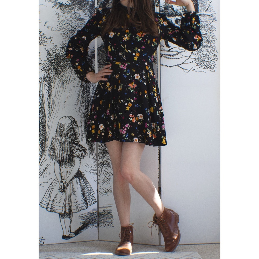 Floral Long Sleeve Dress
